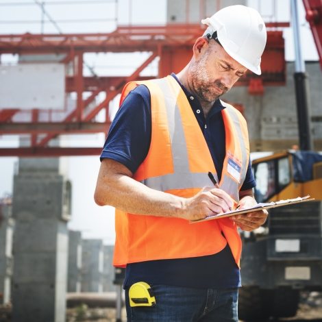 Construction Worker Planning Contractor Developer Concept