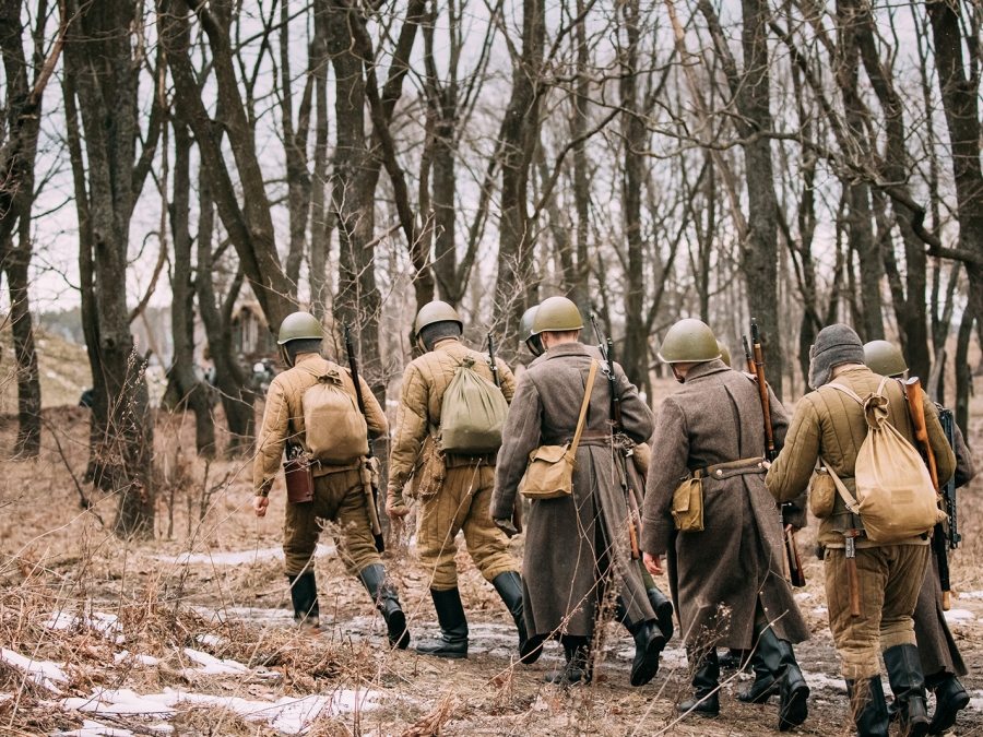 re-enactors-dressed-as-soviet-russian-red-army-P2VAPTQ