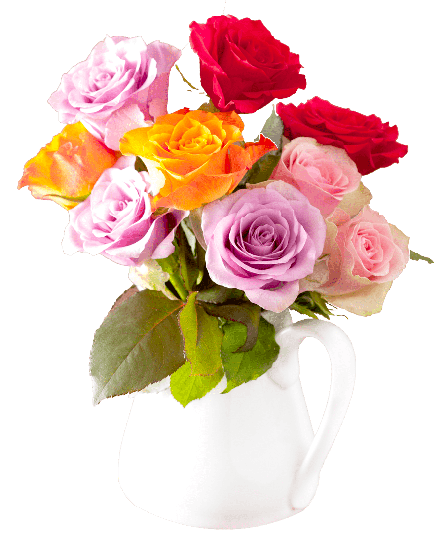 beautiful-colorful-rose-flowers-bouquet-in-vase-PVMA7LL
